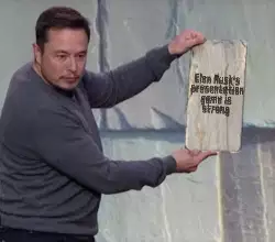 Elon Musk's presentation game is strong meme