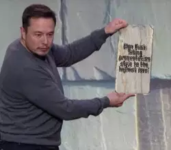 Elon Musk: Taking presentation style to the highest level meme