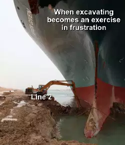 When excavating becomes an exercise in frustration meme
