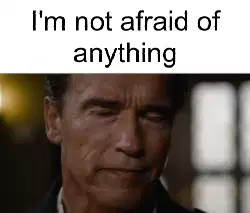 I'm not afraid of anything meme