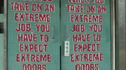 When you take on an extreme job, you have to expect extreme doors meme