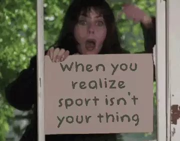 When you realize sport isn't your thing meme