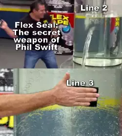 Flex Seal: The secret weapon of Phil Swift meme
