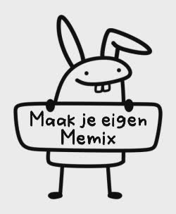 Flork Bunny Character Holds Up Sign  