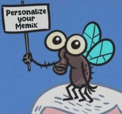 Cartoon Fly Holds Up Sign 