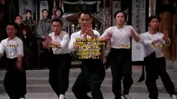 Martial Arts Masters: When the black pants and white shirt come out meme