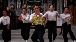 When the martial arts get intense, you better be focused meme