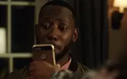 The moment Lamorne Morris realizes he's in for a wild night meme