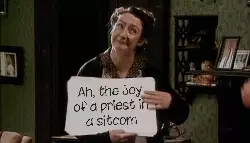 Ah, the joy of a priest in a sitcom meme