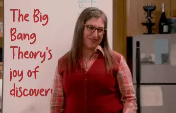 The Big Bang Theory's joy of discovery! meme