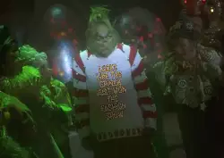 Looks like the Grinch just won the fashion show meme