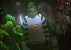 The Grinch's Cheermeister's shirt never fails to surprise people! meme