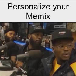 Three Guys Stare In Same Direction 