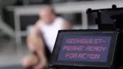 Georges St-Pierre: Ready for action meme