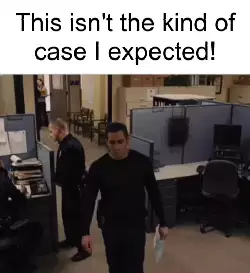 This isn't the kind of case I expected! meme