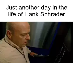 Just another day in the life of Hank Schrader meme