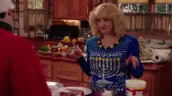 Barry, Wendi, and Troy celebrating Hanukkah in style meme