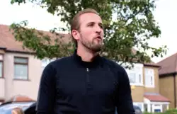 Harry Kane's back of the jacket look is iconic in this final viral video meme