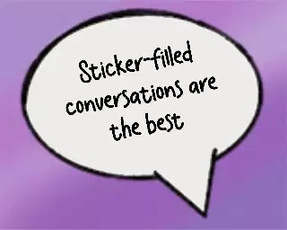 Sticker-filled conversations are the best meme