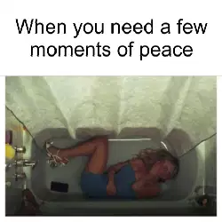 When you need a few moments of peace meme
