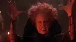 When you look in the mirror and see Winifred Sanderson with curly hair meme
