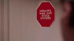 Unhappy, mad, and stuck outside meme