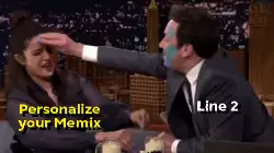 Jimmy Fallon Rubs Color On Guest 