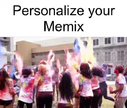 People Throw Holi Colors Into Air 