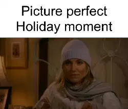 Picture perfect Holiday moment meme