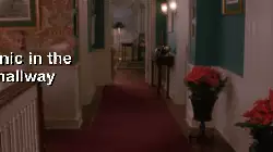 Panic in the hallway meme