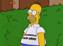Homer Simpson Retreats Into Bush 
