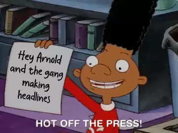 Hey Arnold and the gang making headlines meme