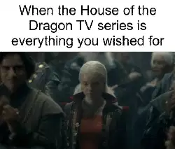 When the House of the Dragon TV series is everything you wished for meme