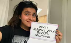 Iman Vellani's Viral Reddit Moment meme