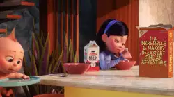 The Incredibles 2: making breakfast time an adventure meme
