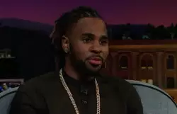 Jason Derulo making an entrance on The Late Late Show meme