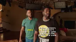 Jason Derulo's T-shirt isn't enough to save him from the Glacier TV crew meme