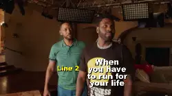When you have to run for your life meme