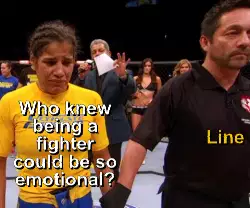 Who knew being a fighter could be so emotional? meme