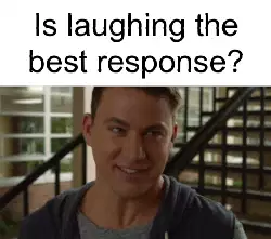 Is laughing the best response? meme