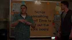Notice something fishy? Time to get out the cork board meme