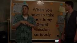When you have to take your Jump Street mission seriously meme