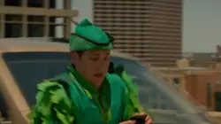 When your Peter Pan costume isn't helping you blend in meme