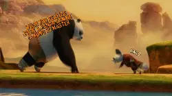 When you realize even a panda can be a kung fu master meme