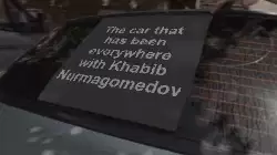 The car that has been everywhere with Khabib Nurmagomedov meme