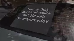 The car that talks and walks with Khabib Nurmagomedov meme