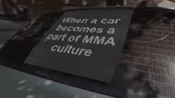 When a car becomes a part of MMA culture meme