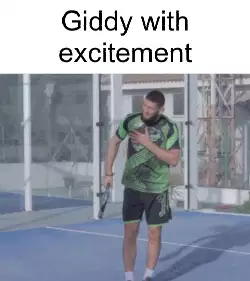 Giddy with excitement meme