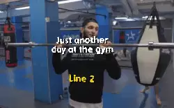 Just another day at the gym meme