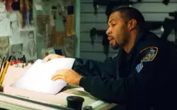 Police Officer Shows Comics 